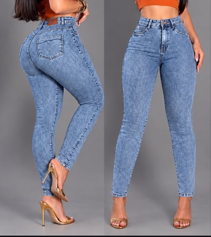 Calça jeans feminina azul